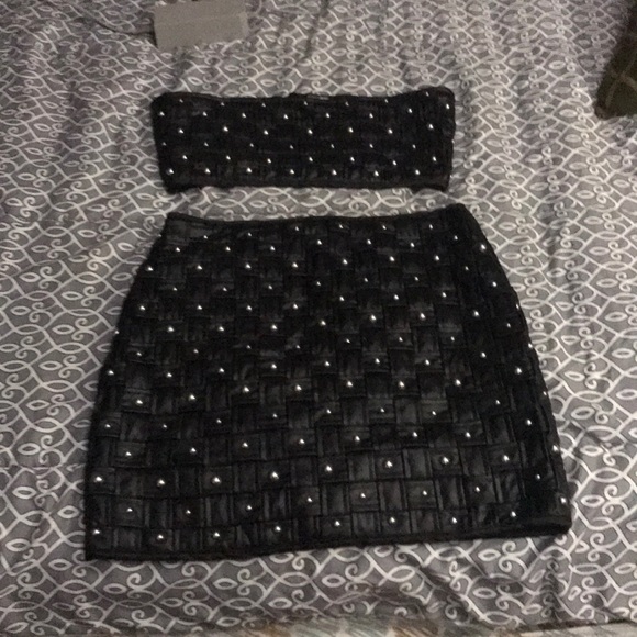 Fashion Nova Other - Fashion Nova 2 piece strapless leather.
